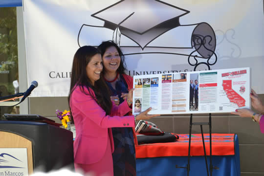 Unveiling of How To Get to College Handout in Luiseno 