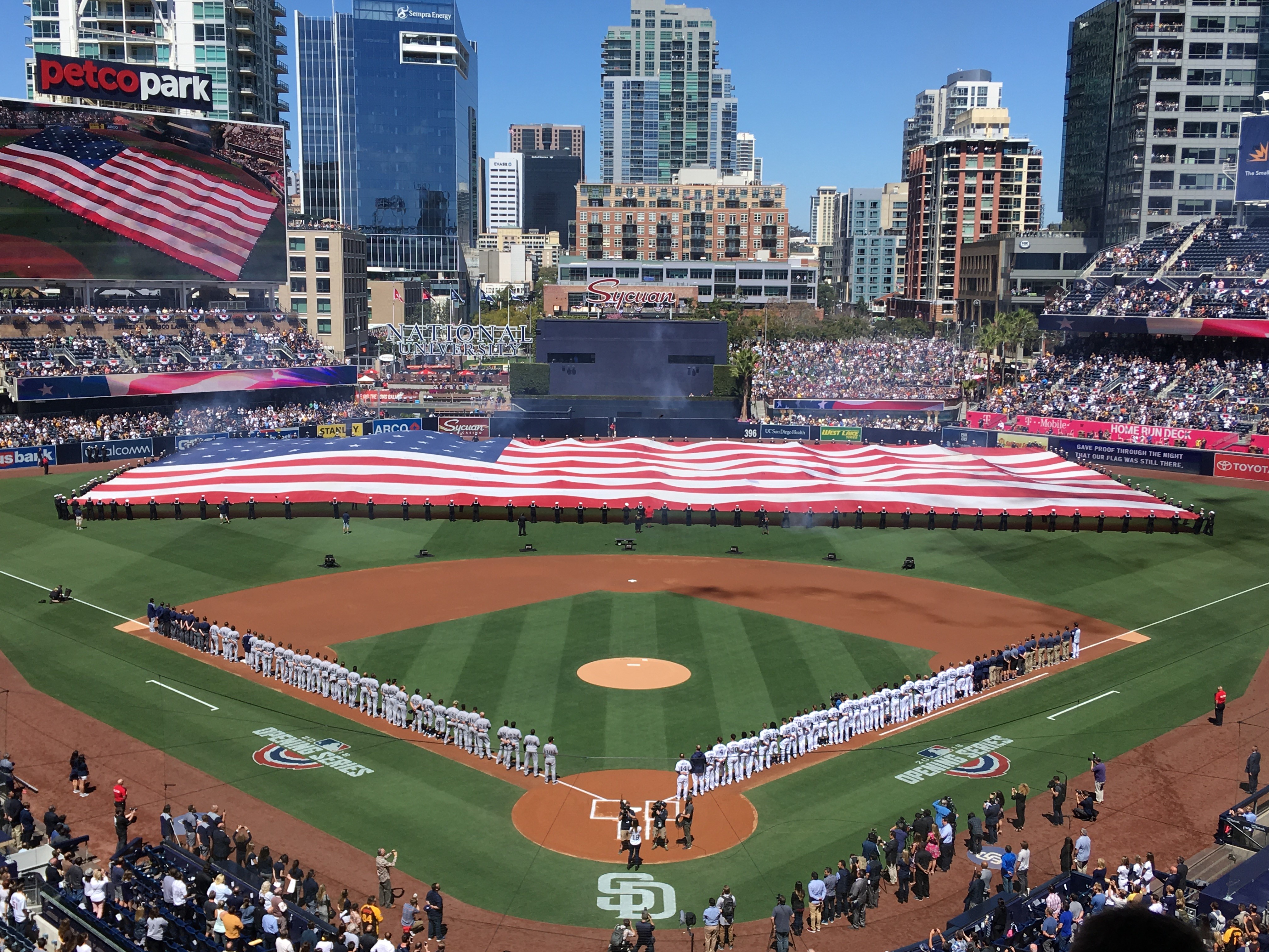 Petco Park, the baseball stadium home of the Major League team San