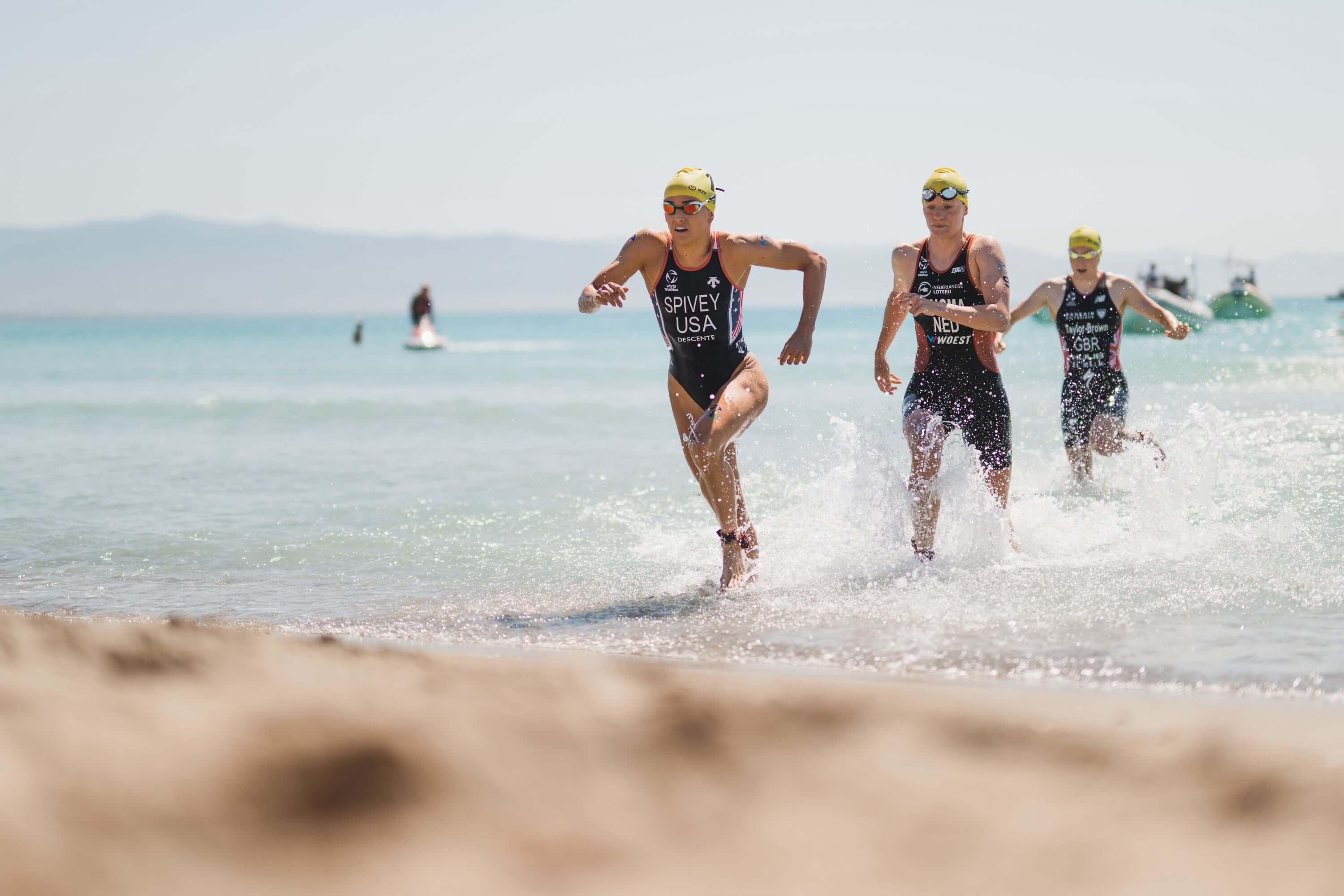 Taylor Spivey at the 2023 World Triathlon Championship Series