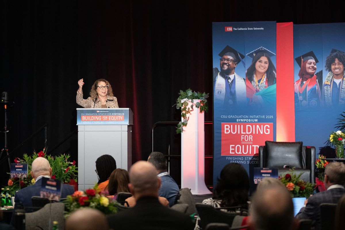 “Building for Equity” was the theme of the CSU’s 2024 Graduation Initiative Symposium held in Los Angeles October 28-30, at which Chancellor García participated.