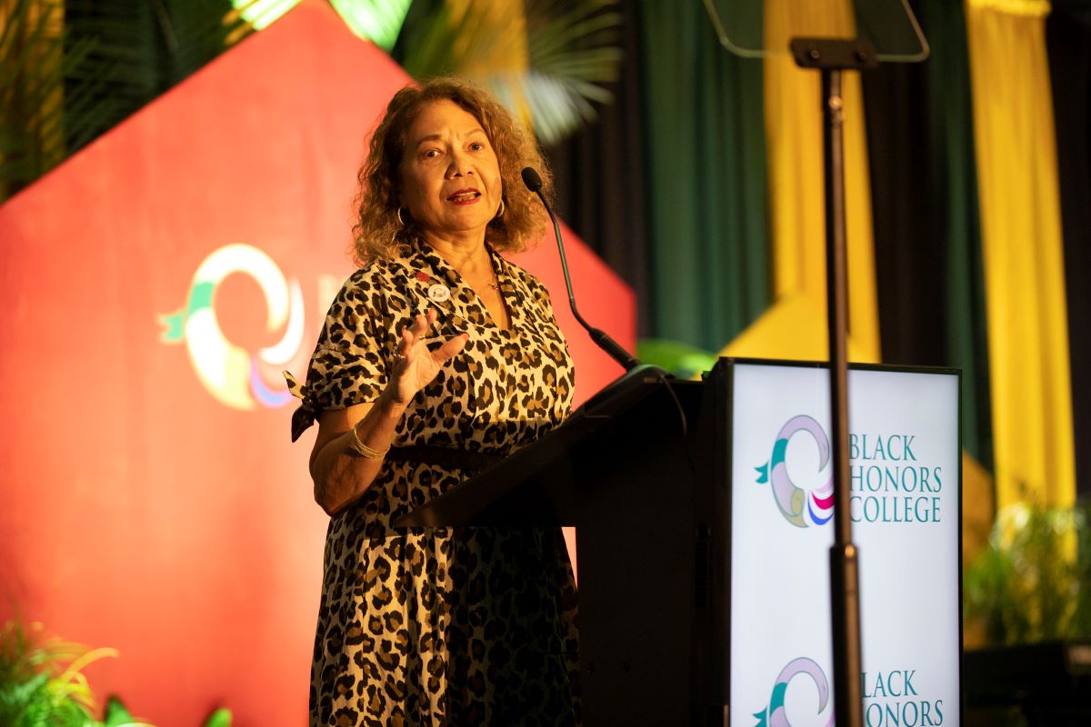 “Sac State is exemplifying what we can do across the CSU,” Chancellor García said during a celebration of the inaugural class of Sacramento State’s Black Honors College August 8, 2024.