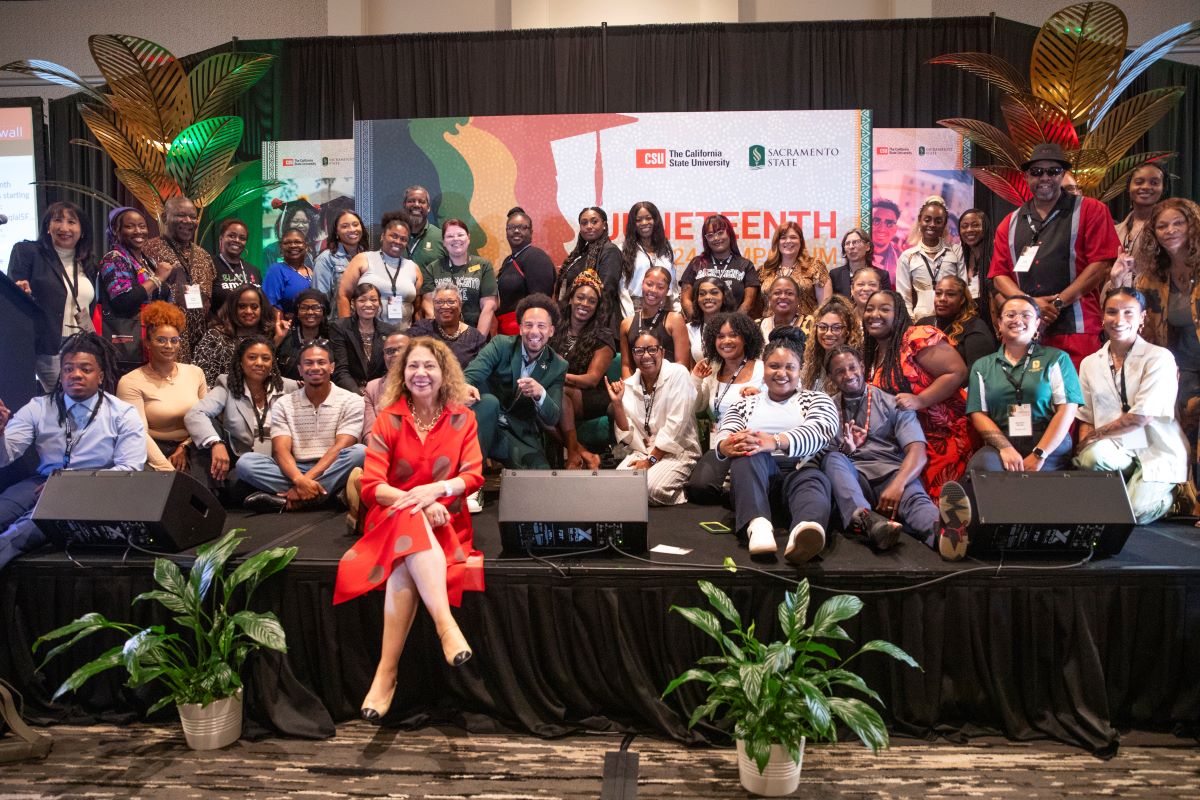 Chancellor García attended the CSU’s biennial Juneteenth Symposium June 13-14, 2024, during which she highlighted the progress made to elevate Black student success and the work still to be done.