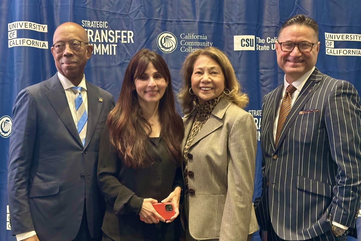 To coordinate on supporting transfer students, Chancellor García joined California Community Colleges Chancellor Sonya Christian and University of California President Michael Drake at the inaugural Strategic Transfer Summit held at UC Merced on November 8, 2024