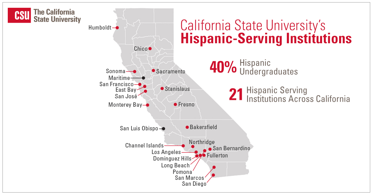 Sonoma State University Map Sonoma State Becomes The 21St Csu Campus To Be Designated As A Hispanic  Serving Institution | Csu