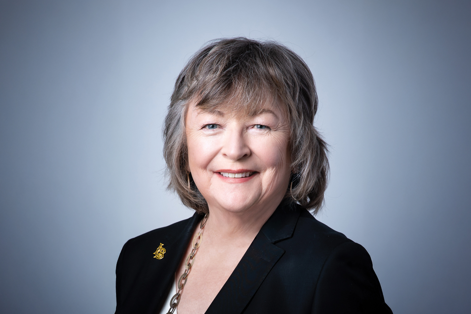 Cal State Long Beach President Jane Close Conoley smiling in a portrait image.