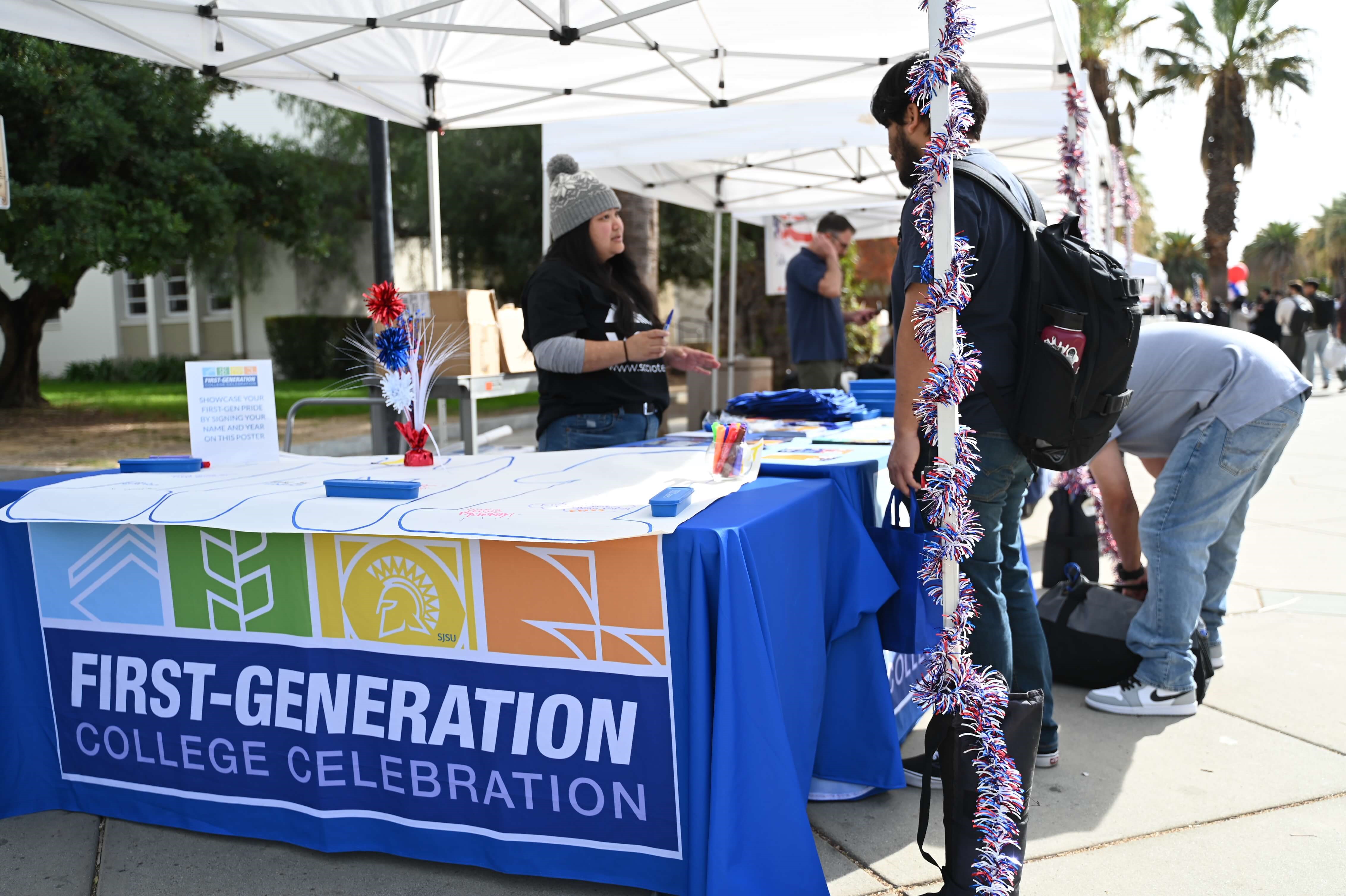 SJSU staff at resource table