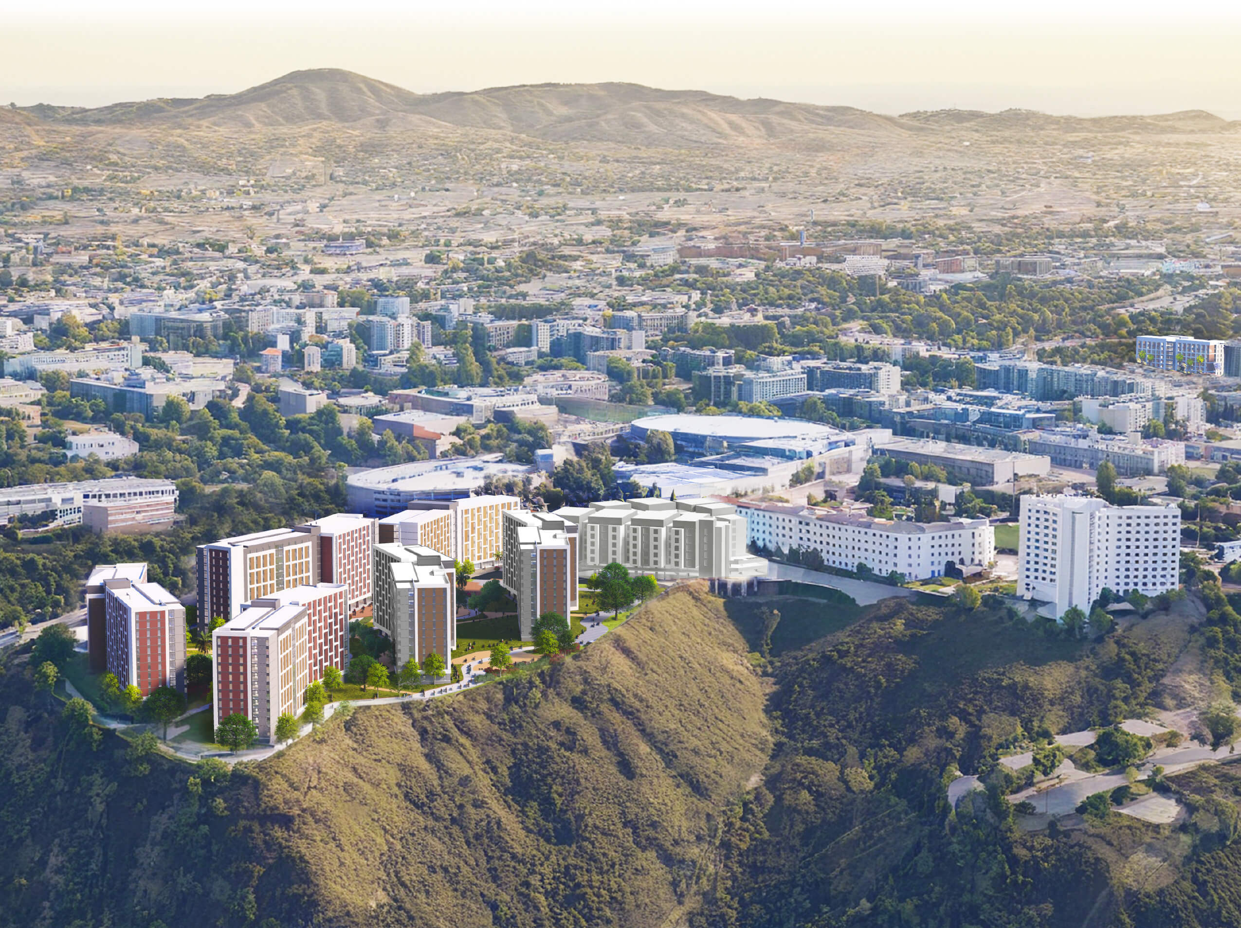 Rendering of SDSU's Evolve Student Housing project