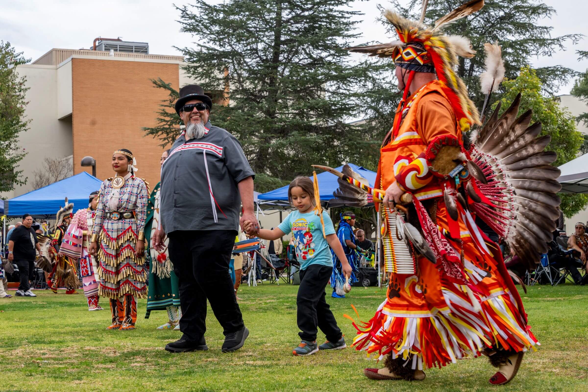 community members at CSUN powwow