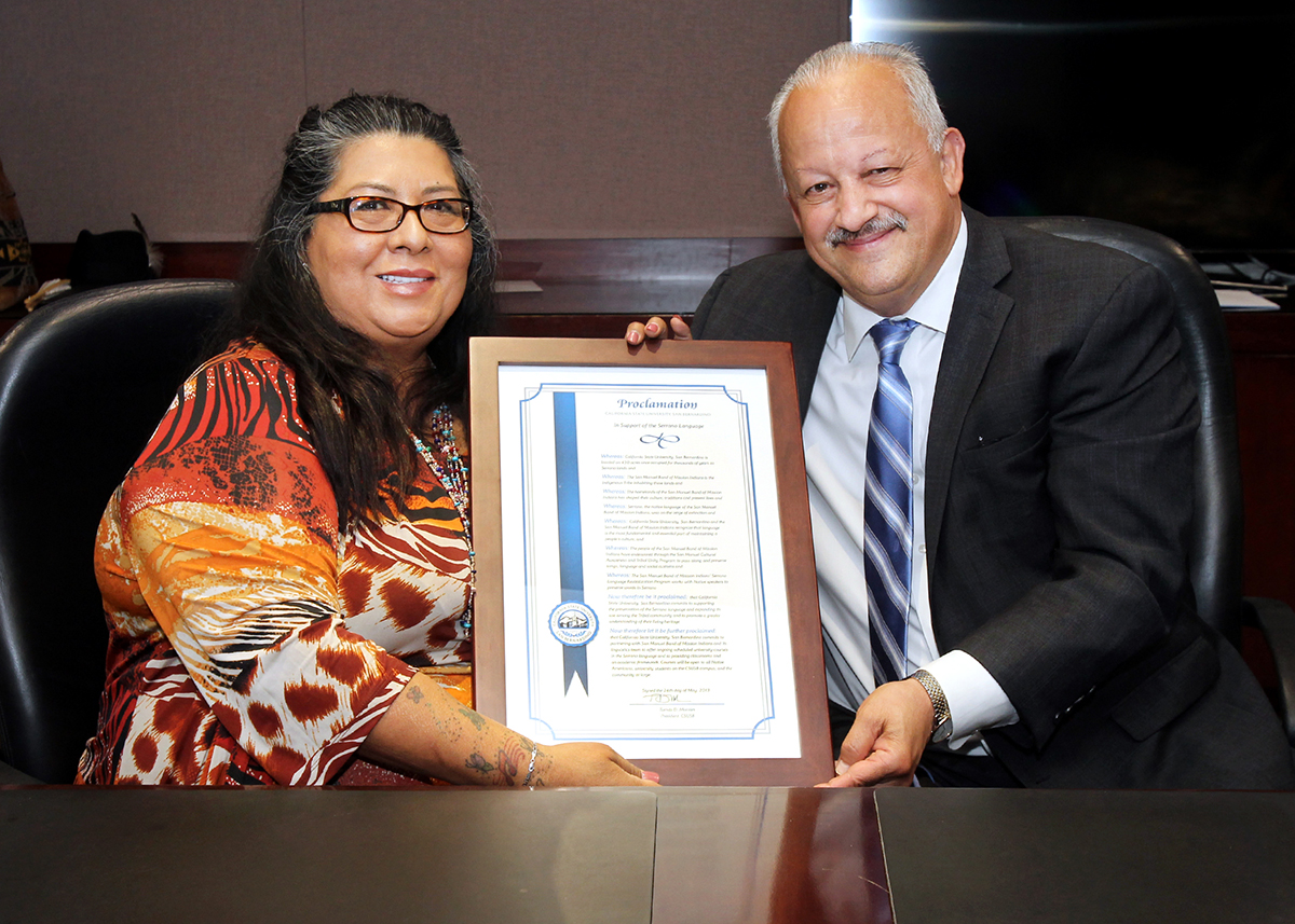 Carla Rodriguez and Tomas Morales with resolution